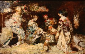 Park Scene by Adolphe Joseph Thomas Monticelli